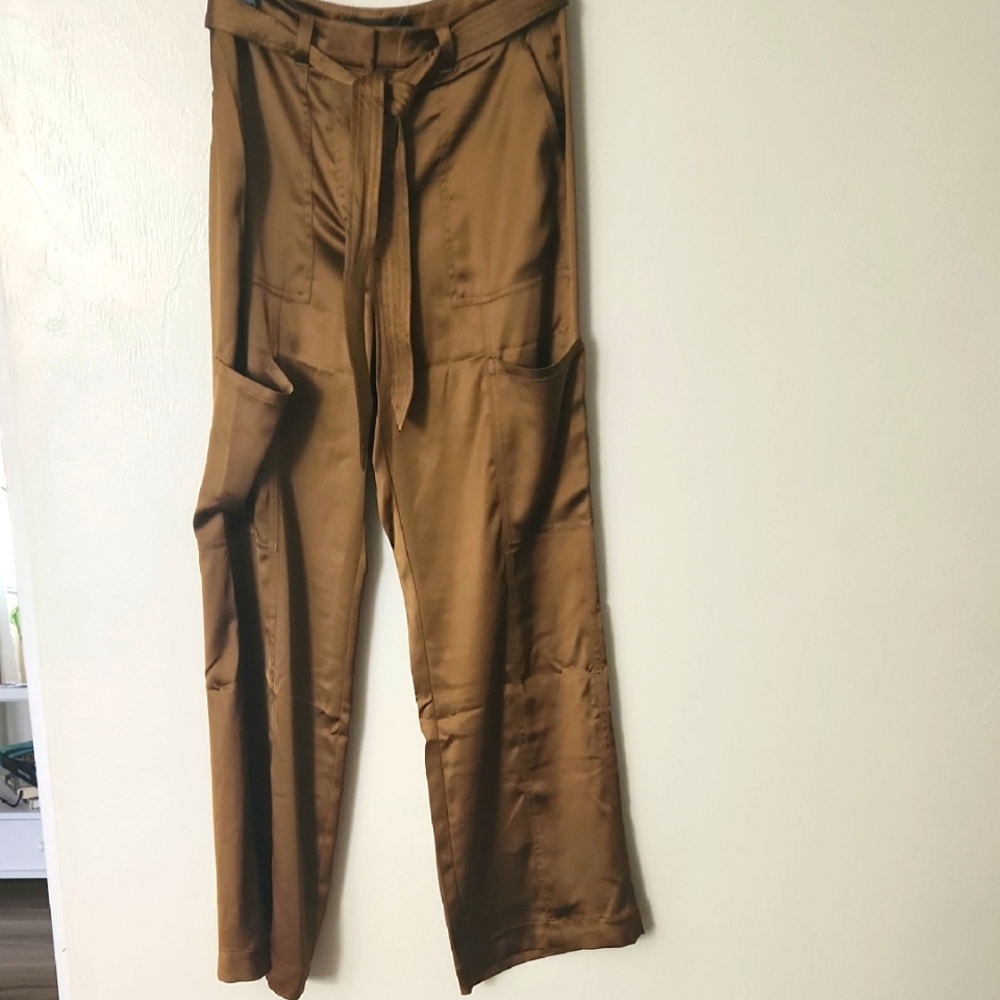 Women's Brown Wide-Leg Pants